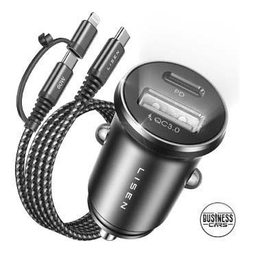 Pack Chargeur Allume-Cigare + Cable USB-C